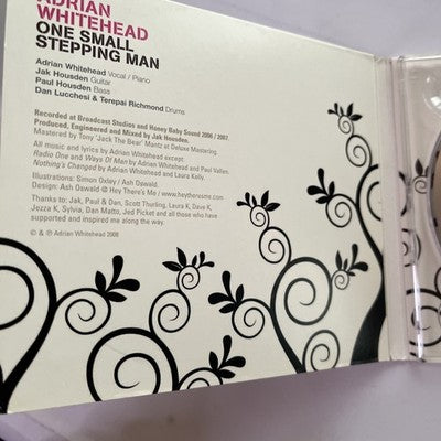 Adrian Whitehead – One Small Stepping Man (CD, 2008) Australia Digipak PB 028