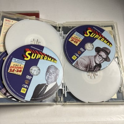 Adventures of Superman : Season 1 & 2 (DVD, 1952, 10-Disc) Region 4
