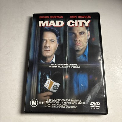 Mad City (DVD, 1997) John Travolta, Dustin Hoffman Region 4 NEW