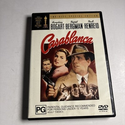 Casablanca (Special Edition, DVD, 1943) Humphrey Bogart, Ingrid Bergman Region 4