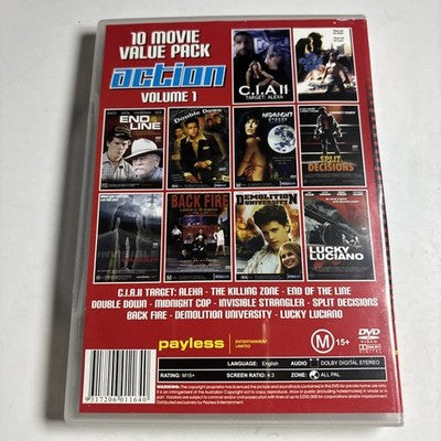 10 Movie Value Pack Action Volume 1 (DVD, 4-Disc) Region All