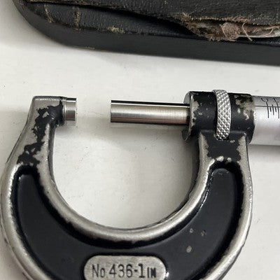 Starrett No. 436-1 Outside Micrometer 0–1 inch Capacity Vintage