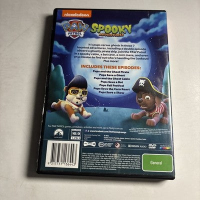 Paw Patrol - Spooky Adventures (DVD, 2013) Region 4