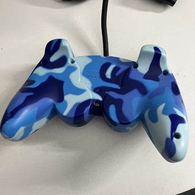 Hori Analog Sindou Pad 2 Controller Blue Camoflage for Sony PlayStation 1 & 2