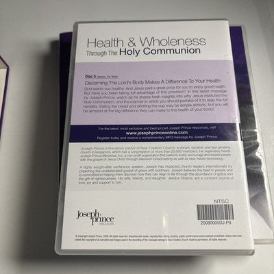 Joseph Prince: Health & Wholeness Through The Holy Communion DVD All Regions
