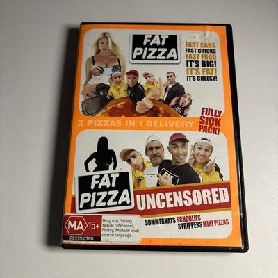 Fat Pizza / Fat Pizza Uncensored (DVD, 2-Disc) Paul Fenech Region 4