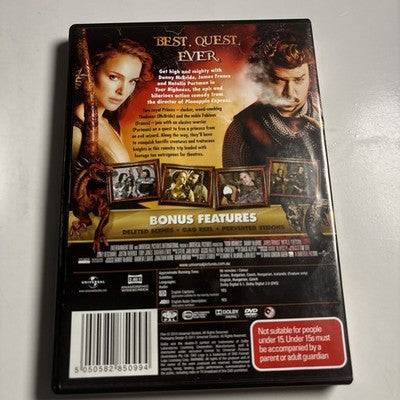 Your Highness (DVD, 2011) Danny McBride, James Franco, Natalie Portman Region 4
