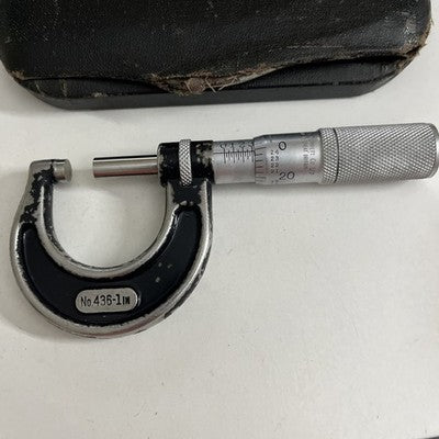 Starrett No. 436-1 Outside Micrometer 0–1 inch Capacity Vintage