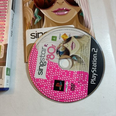 SINGSTAR 80's PlayStation 2 PS2  Manual PAL