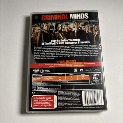 Criminal Minds : Season 2 (DVD, 2006) Region 4