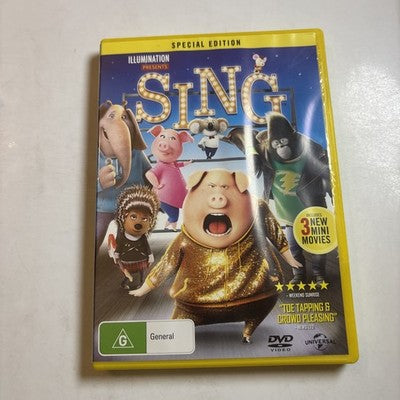 Sing (Special Edition, DVD, 2016) Region 4,2 NEW
