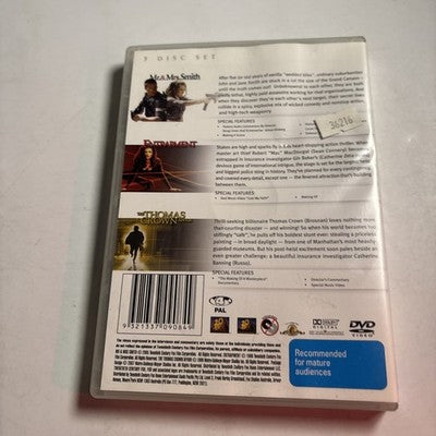 Mr & Mrs Smith / Entrapment / Thomas Crown Affair (DVD, 1999) Region 4