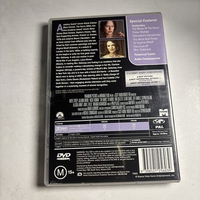 The Hours (DVD, 2002) Nicole Kidman, Meryl Streep Region 4