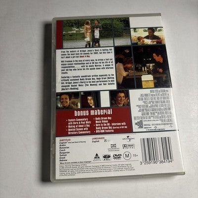 About a Boy (DVD, 2002) Hugh Grant Region 4,2 NEW