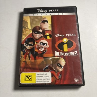 The Incredibles (DVD, 2004) Samuel L. Jackson, Pixar Disney Region 4