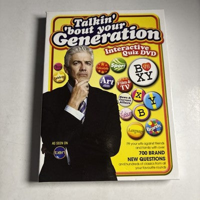 Talkin 'bout Your Generation - Interactive Quiz Dvd (DVD, 2009) Region 4