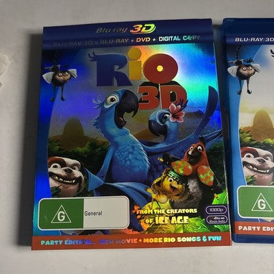 Rio In 3D (Blu-ray 3D + DVD, 2011) 	Anne Hathaway, Jamie Foxx Region B