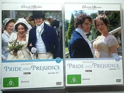 Jane Austen's Pride and Prejudice (DVD, 1995) Region 4,2