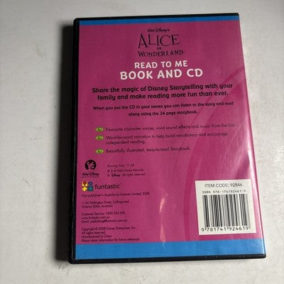 Alice In Wonderland Read To Me Book and CD Disney