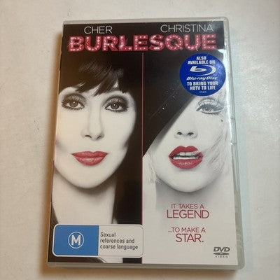 Burlesque (DVD, 2010) Cher, Christina Aguilera Region 4 NEW