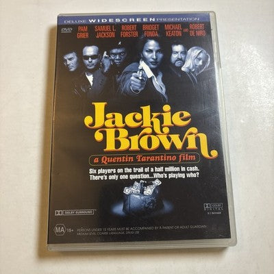Jackie Brown (DVD, 1997) Pam Grier, Samuel L Jackson Region 4 NEW