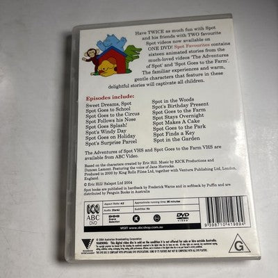 Spot - Goes to Party / Farm / Adventures of Spot (DVD, 2000) Region 4