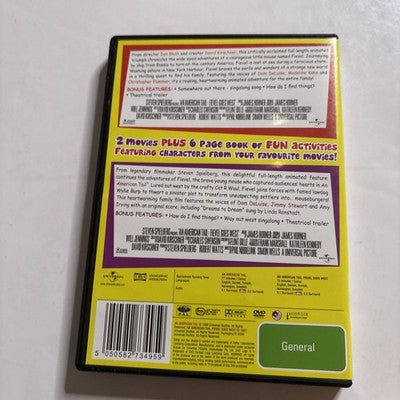 An American Tail / An American Tail Fievel Goes West (DVD, 1986) Region 4,2