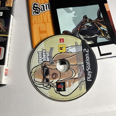 Grand Theft Auto San Andreas Sony PlayStation 2 PS2 Manual PAL
