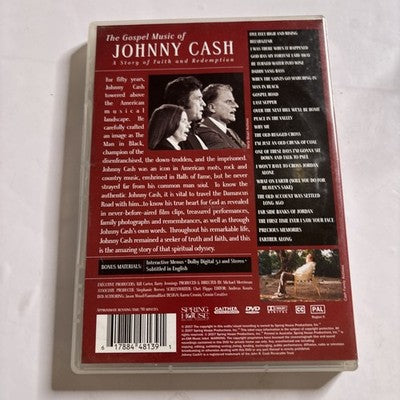 The Gospel Music of Johnny Cash (DVD, 2008) All Regions
