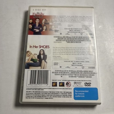 The Family Stone / In Her Shoes (DVD) Sarah Jessica Parker, Tina Fey, Region 4