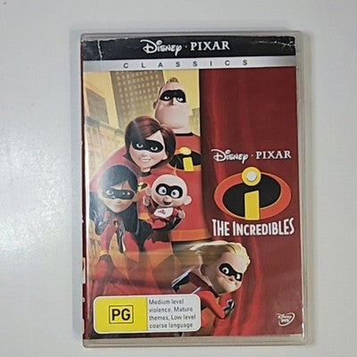 The Incredibles | Pixar Collection (DVD, 2004) Region 4