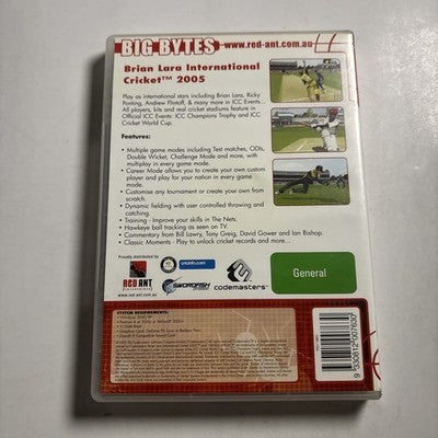 Brian Lara International Cricket 2005 PC DVD-ROM Windows Game