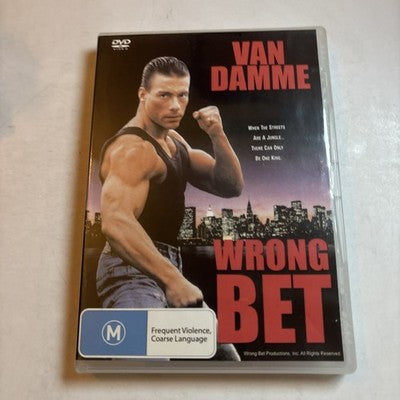 Wrong Bet (DVD, 1990) Jean-Claude Van Dame All Regions