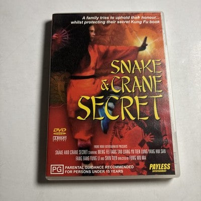 Snake & Crane Secret (DVD, 1976) Fei Meng All Regions