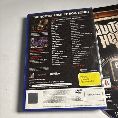 Guitar Hero 5 Sony Playstation 2 PS2 Manual PAL