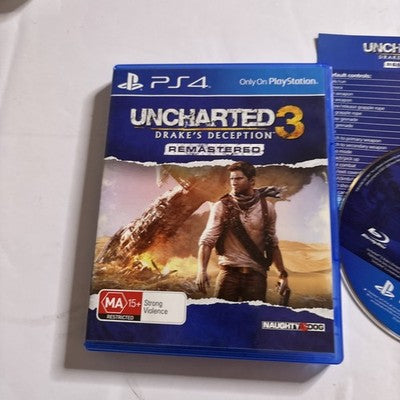 Uncharted 3 Drakes Deception Remastered Sony PlayStation 4 PS4 Game