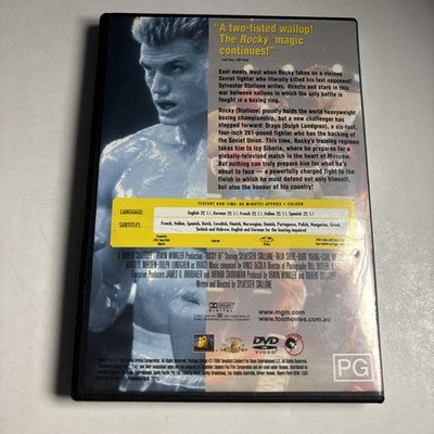 Rocky 4 (DVD, 1985) Dolph Lundgren, Sylvester Stallone Region 4