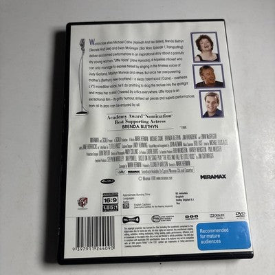 Little Voice (DVD, 1998) Ewan McGregor, Michael Caine Region 4 NEW
