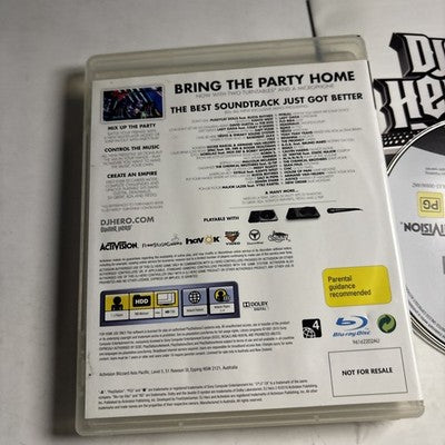 DJ Hero 2 Sony PS3 Manual