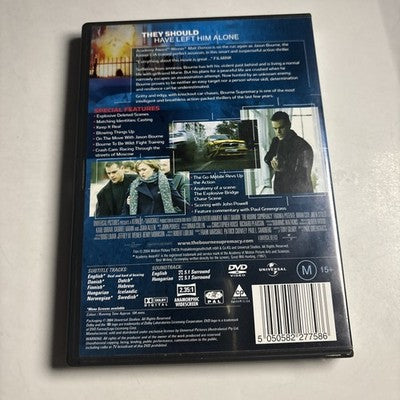 The Bourne Supremacy (DVD, 2004) Matt Damon Region 4,2