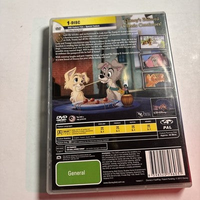 Lady and the Tramp II - Scamp's Adventure (DVD, 1999) Region 4
