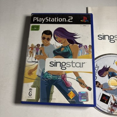 SingStar (Sony PlayStation 2, 2004) PS2 Manual PAL
