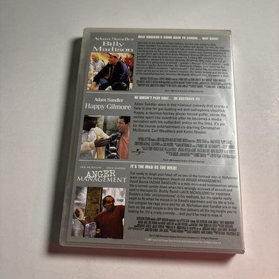 Billy Madison / Happy Gilmore / Anger Management DVD Adam Sandler Region 4