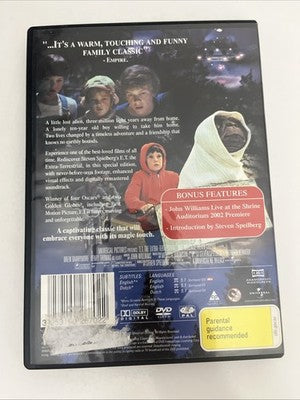 E.T. The Extra Terrestrial (DVD, 1982) Steven Spielberg Film Region 4