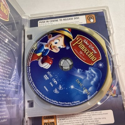 Pinocchio (Platinum Edition, DVD, 1940, 2-Disc) Disney Region 4