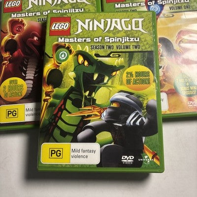 Lego Ninjago - Masters of Spinjitzu : Series 2 : Vol 1 2 3 (DVD 2011) Region 4,2