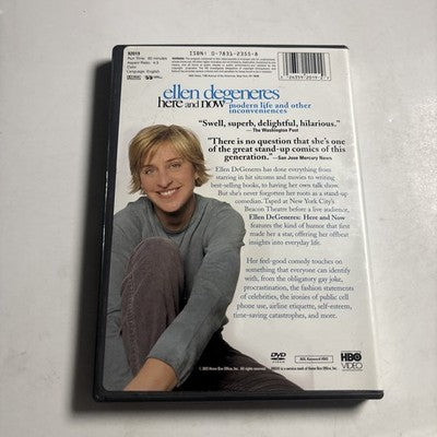 Ellen Degeneres - Here And Now (DVD, 2003) Stand Up Special Region 1