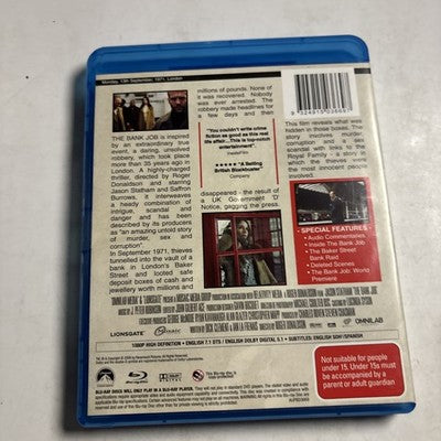 The Bank Job (Blu-ray, 2008) Jason Statham Region B