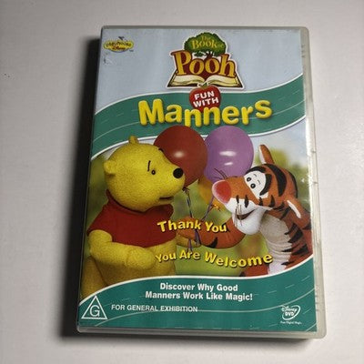 Book of Pooh - Fun with Manners (DVD, 2002) Region 4