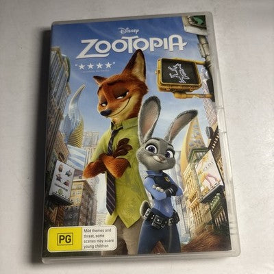 Zootopia (DVD, 2016) J.K. Simmons, Jason Bateman, Idris Elba Disney Region 4